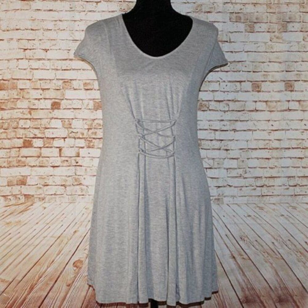 Mossimo Gray Detailed Front Dress Size Small
